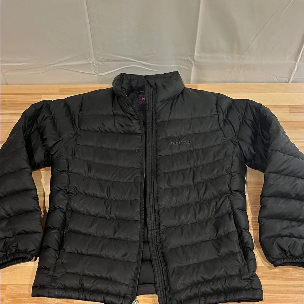 Marmot Youth Large, Black Puffer Jacket 700 Fill - Picture 1 of 8